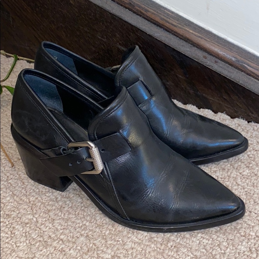 All saint leather shoes size 37 (fits 36)